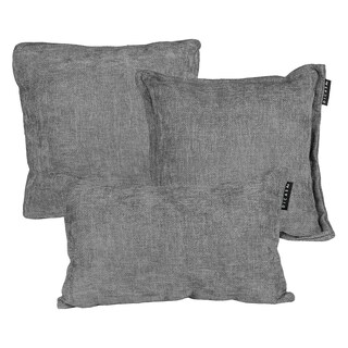 Foto 1 | Set De 3 Cojines Decorativos Dicasa Kappa Zita Delta Gris Shadow 1 Cuadrado + 1 Cuad Gde Y 1 Rect