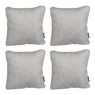 Foto 1 | Set De 4 Cojines Decorativos Dicasa Zita Gris Nickel Cuadrado Grande