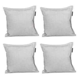 Foto 1 | Set De 4 Cojines Decorativos Dicasa Kappa Gris Ash Cuadrado