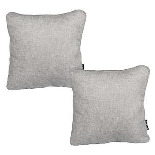 Foto 1 | Set De 2 Cojines Decorativos Dicasa Zita Gris Nickel Cuadrado Grande