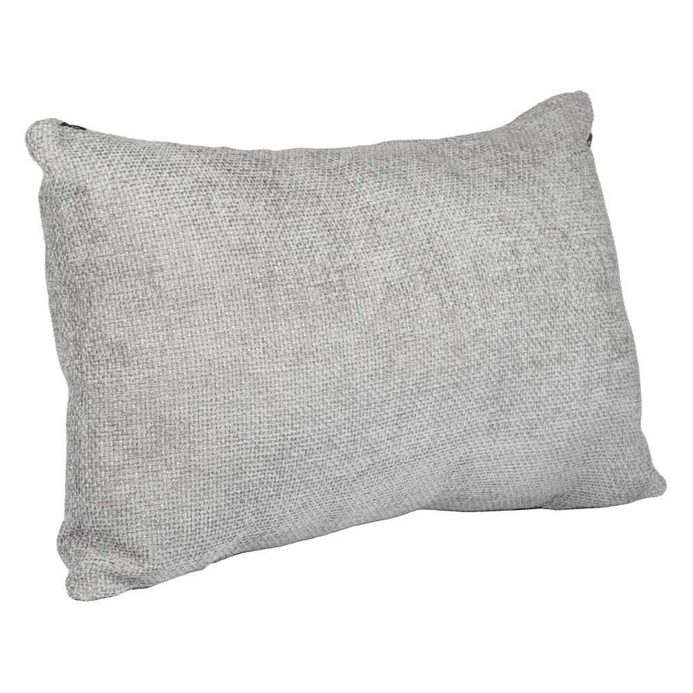 Foto 4 pulgar | Set De 3 Cojines Decorativos  Dicasa Delta Zita Gris Nickel 1 Rectangular Y 2 Cuadrados Grandes