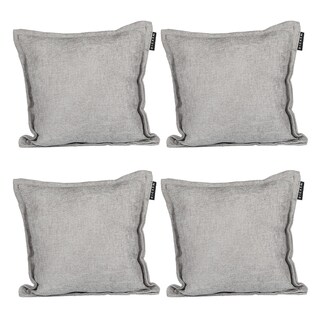 Foto 1 | Set De 4 Cojines Decorativos Dicasa Kappa Gris Nickel Cuadrado