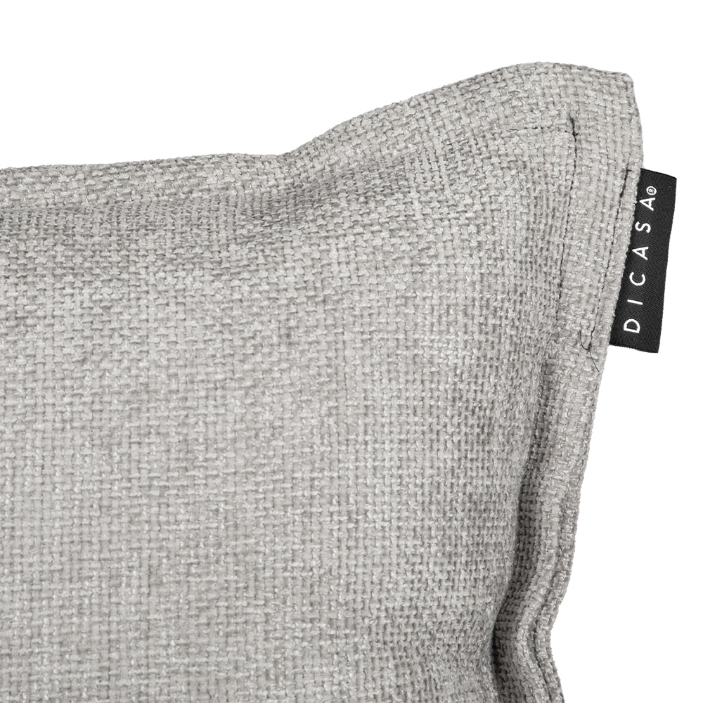 Foto 4 | Set De 3 Cojines Decorativos  Dicasa Kappa Delta Gris Nickel 2 Cuadrados + 1 Rectangular