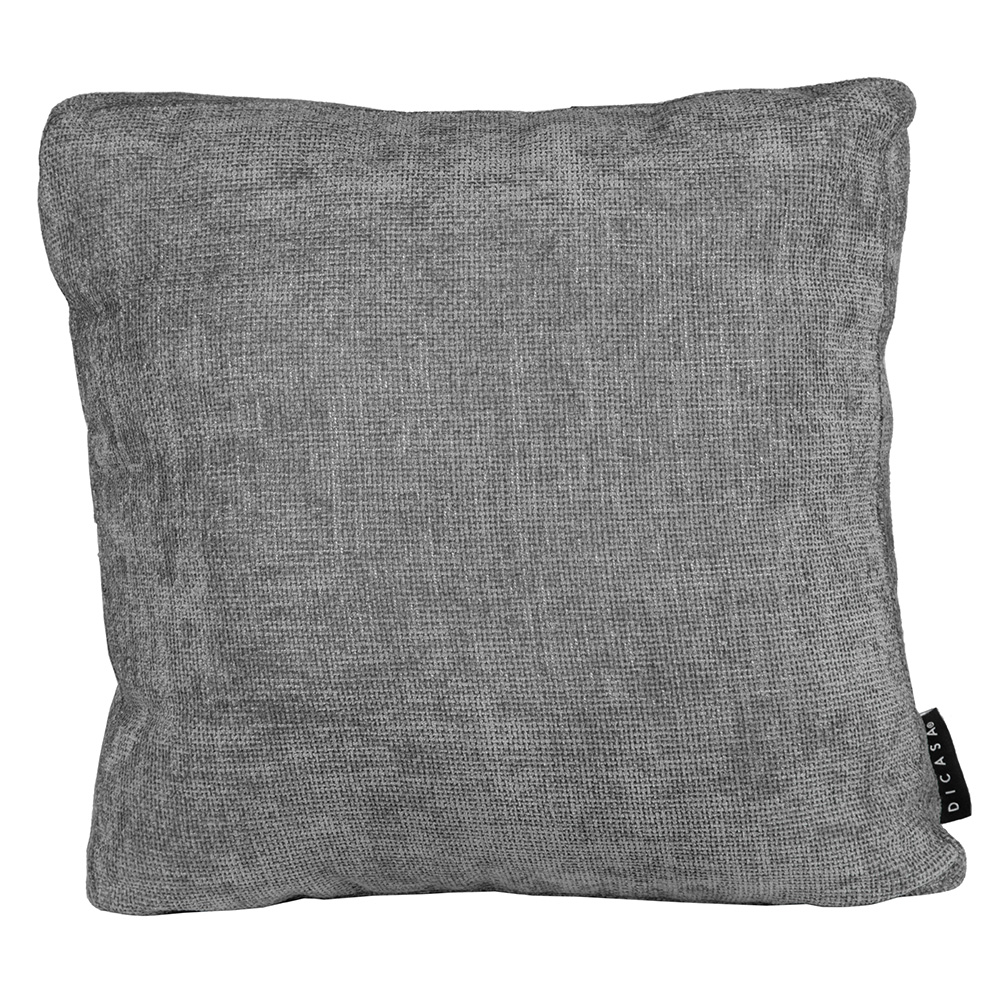 Foto 2 pulgar | Cojín Decorativo Dicasa Zita Gris Shadow Cuadrado Grande