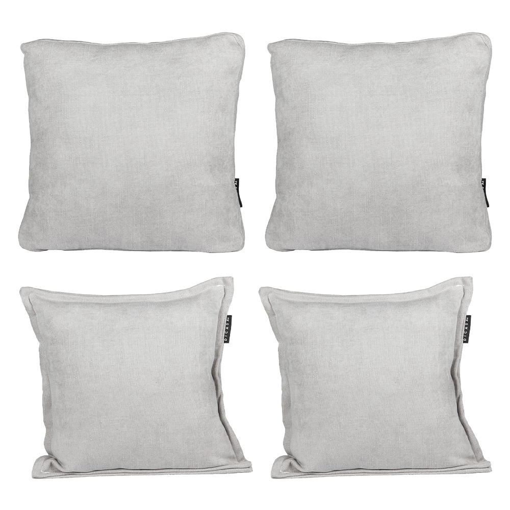 Foto 2 pulgar | Set De 4 Cojines Decorativos  Dicasa Kappa Zita Gris Ash 2 Cuadrados + 2 Cuadrados Grandes