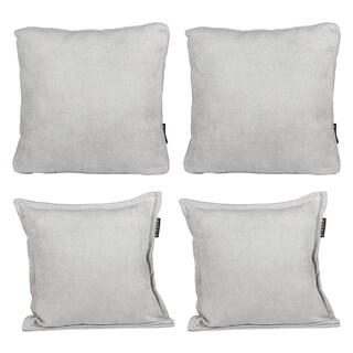 Foto 1 | Set De 4 Cojines Decorativos Dicasa Kappa Zita Gris Ash 2 Cuadrados + 2 Cuadrados Grandes