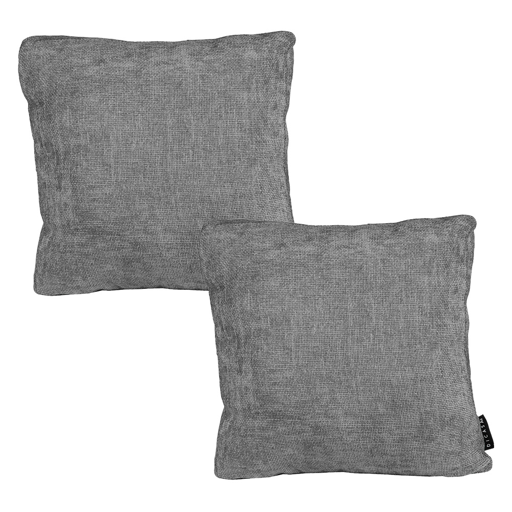 Foto 2 pulgar | Set De 2 Cojines Decorativos Dicasa Zita Gris Shadow Cuadrado Grande