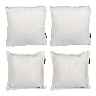 Foto 1 | Set De 4 Cojines Dicasa Kappa Zita Color Blanco(2 Cuadrados + 2 Cuadrados Grandes)