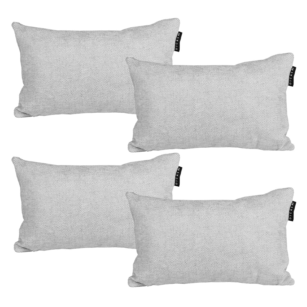 Foto 1 | Set De 4 Cojines Riñoneras Dicasa Delta Color Gris Dolphin Rectangular