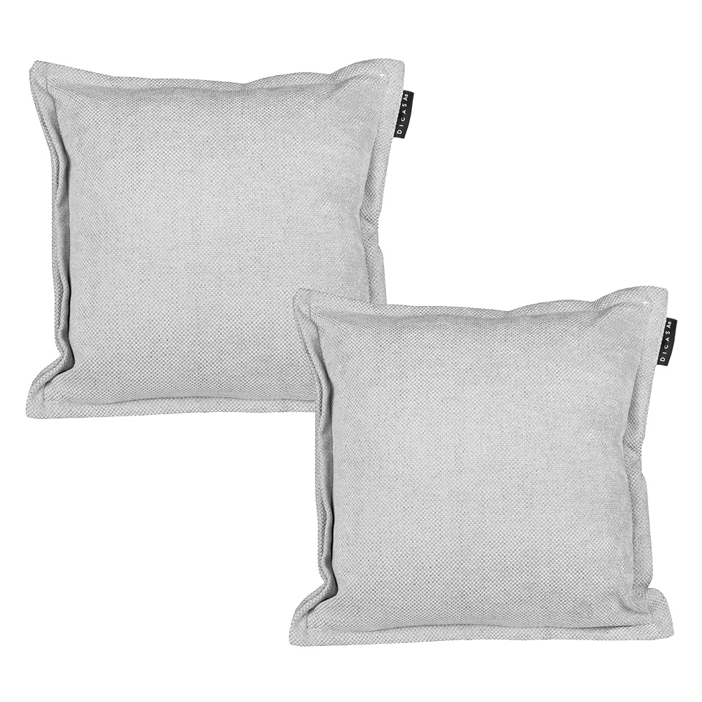 Foto 1 | Set De 2 Cojines Dicasa Kappa Color Gris Dolphin Cuadrado