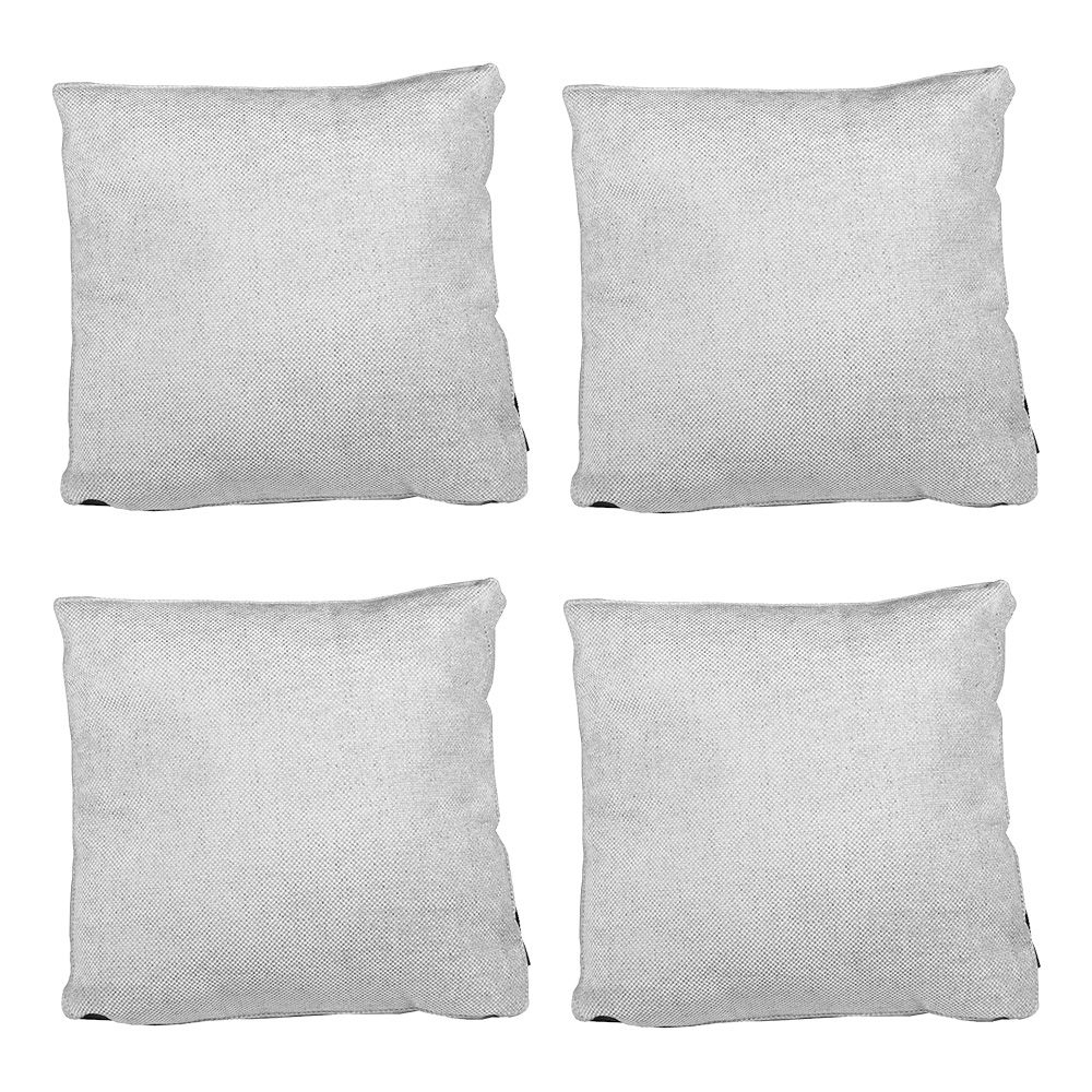 Foto 1 | Set De 4 Cojines Dicasa Zita Color Gris Dolphin Cuadrado Grande