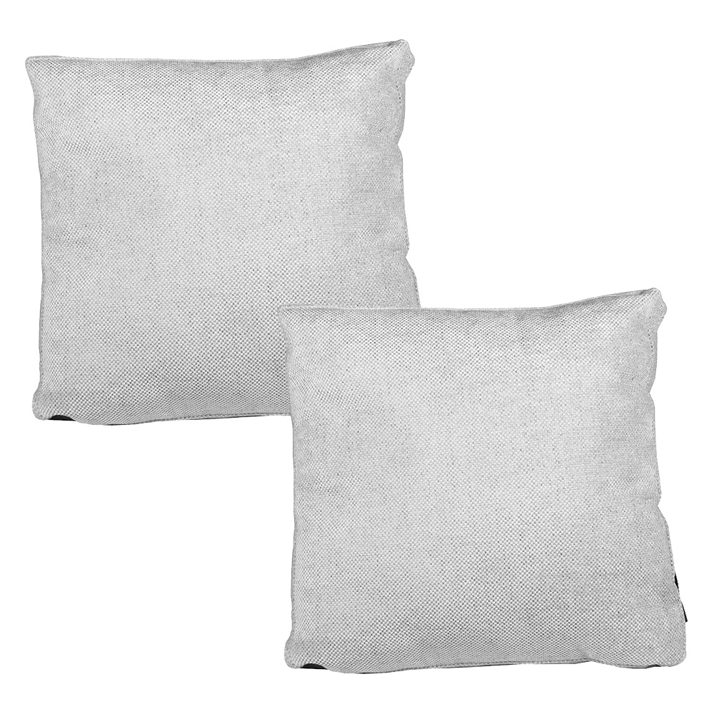 Foto 1 | Set De 2 Cojines Dicasa Zita Color Gris Dolphin Cuadrado Grande