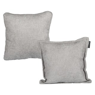 Foto 1 | Set De 2 Cojines Decorativos Dicasa Kappa Zita Gris Nickel 1 Cuadrado + 1 Cuadrado Grande