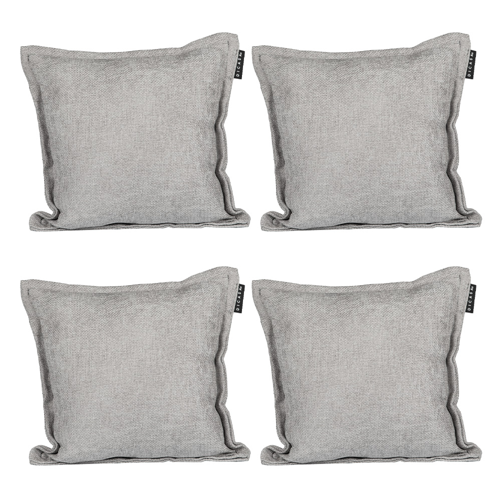 Foto 2 pulgar | Set De 4 Cojines Decorativos Dicasa Kappa Gris Nickel Cuadrado