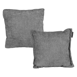Foto 1 | Set De 2 Cojines Decorativos Dicasa Kappa Zita Gris Shadow 1 Cuadrado + 1 Cuadrado Grande