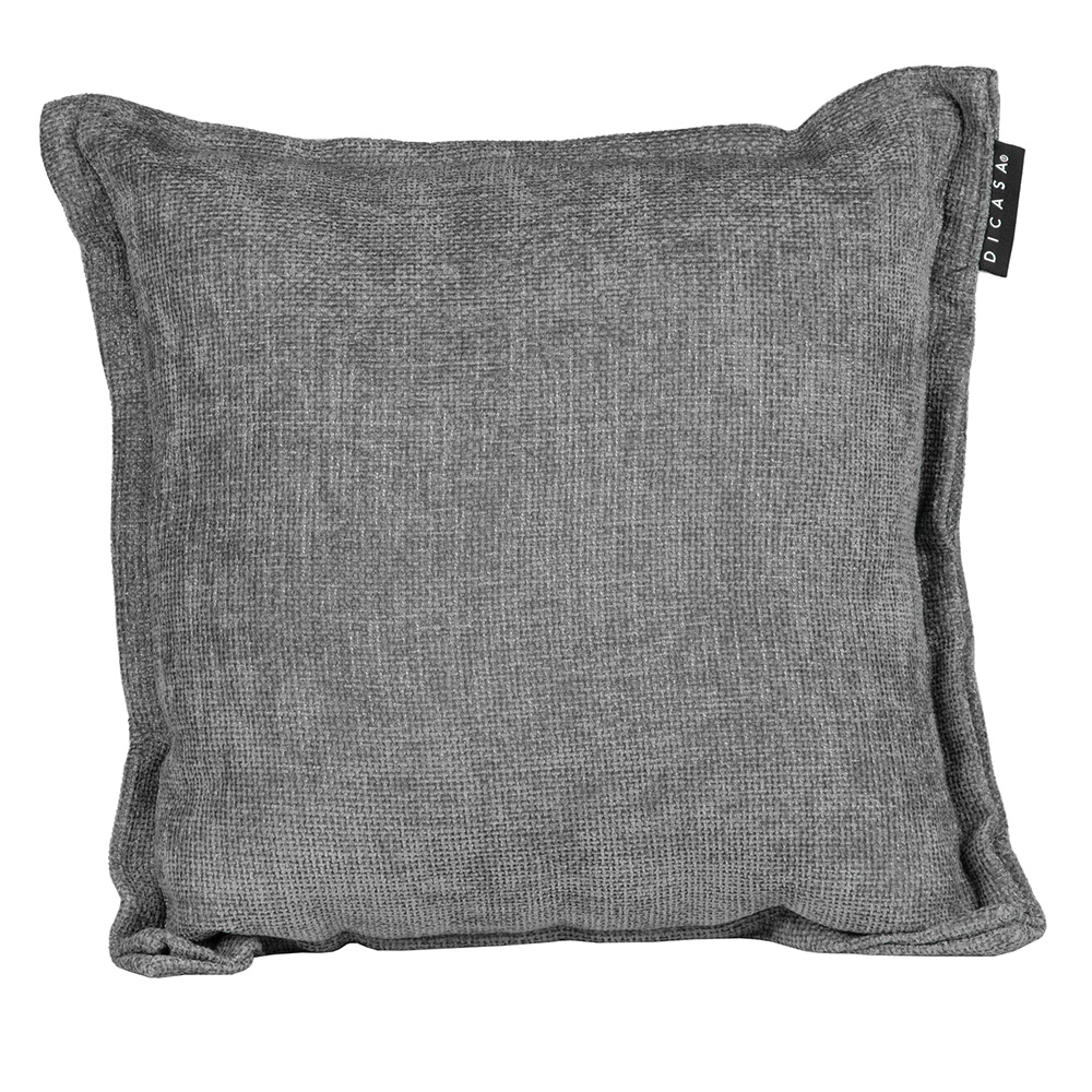 Foto 2 pulgar | Cojín Decorativo Dicasa Kappa Gris Shadow Cuadrado