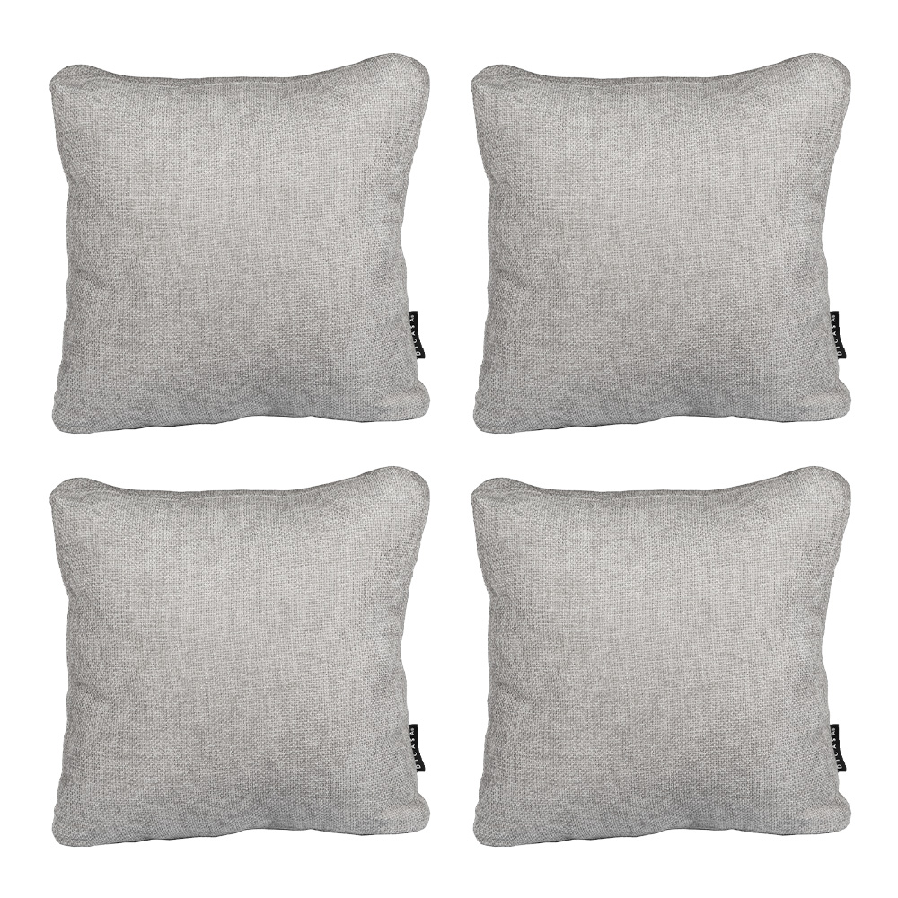 Foto 1 | Set De 4 Cojines Decorativos Dicasa Zita Gris Nickel Cuadrado Grande