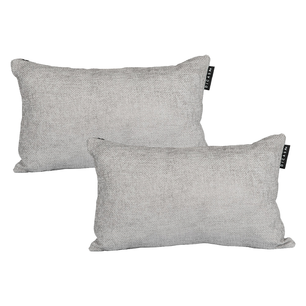 Foto 2 pulgar | Set De 2 Cojines Riñoneras Decorativas Dicasa Delta Gris Nickel Rectangular