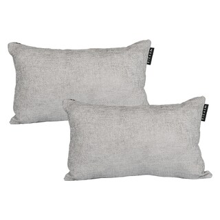 Foto 1 | Set De 2 Cojines Riñoneras Decorativas Dicasa Delta Gris Nickel Rectangular
