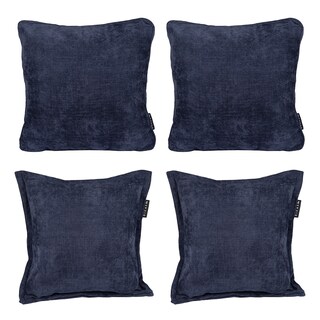 Foto 1 | Set De 4 Cojines Dicasa Kappa Zita Color Azul Soho(2 Cuadrados + 2 Cuadrados Grandes)