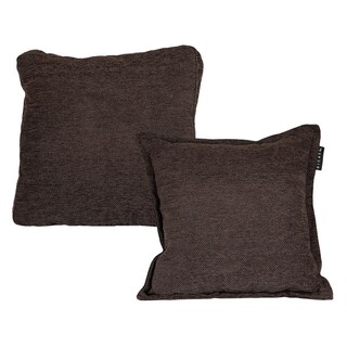 Foto 1 | Set De 2 Cojines Dicasa Kappa Zita Color Chocolate(1 Cuadrado + 1 Cuadrado Grande)