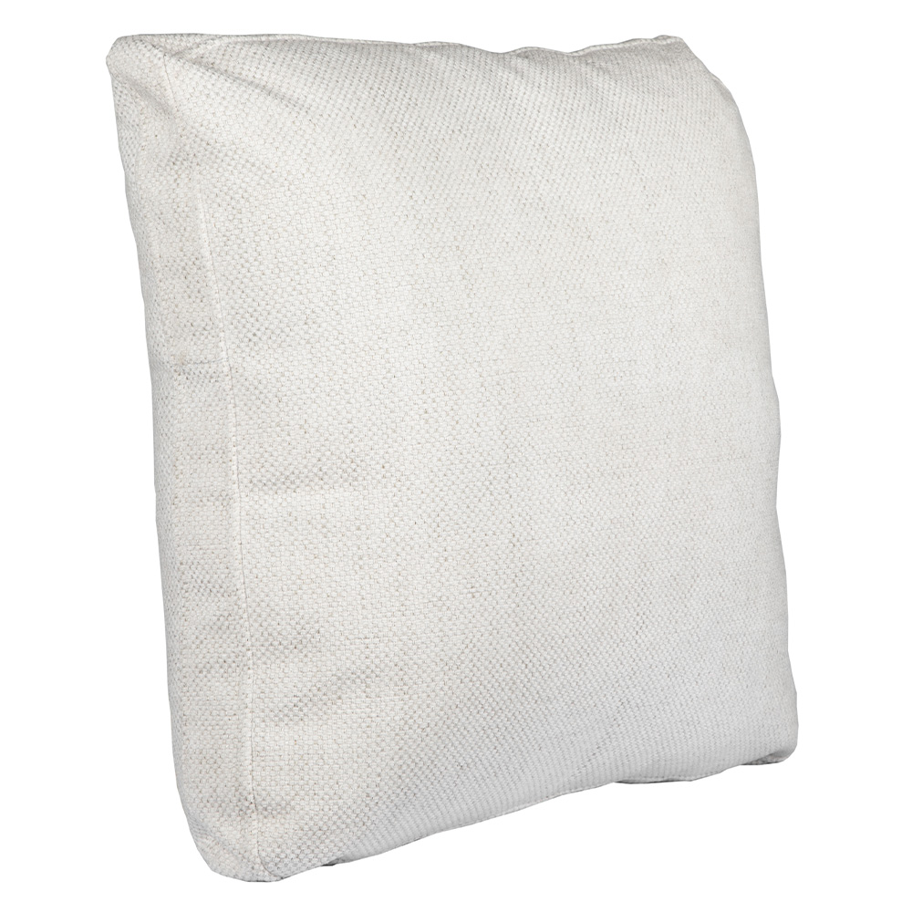 Foto 4 pulgar | Set De 3 Cojines Dicasa Delta Zita Color Blanco(1 Rectangular Y 2 Cuadrados Grandes)