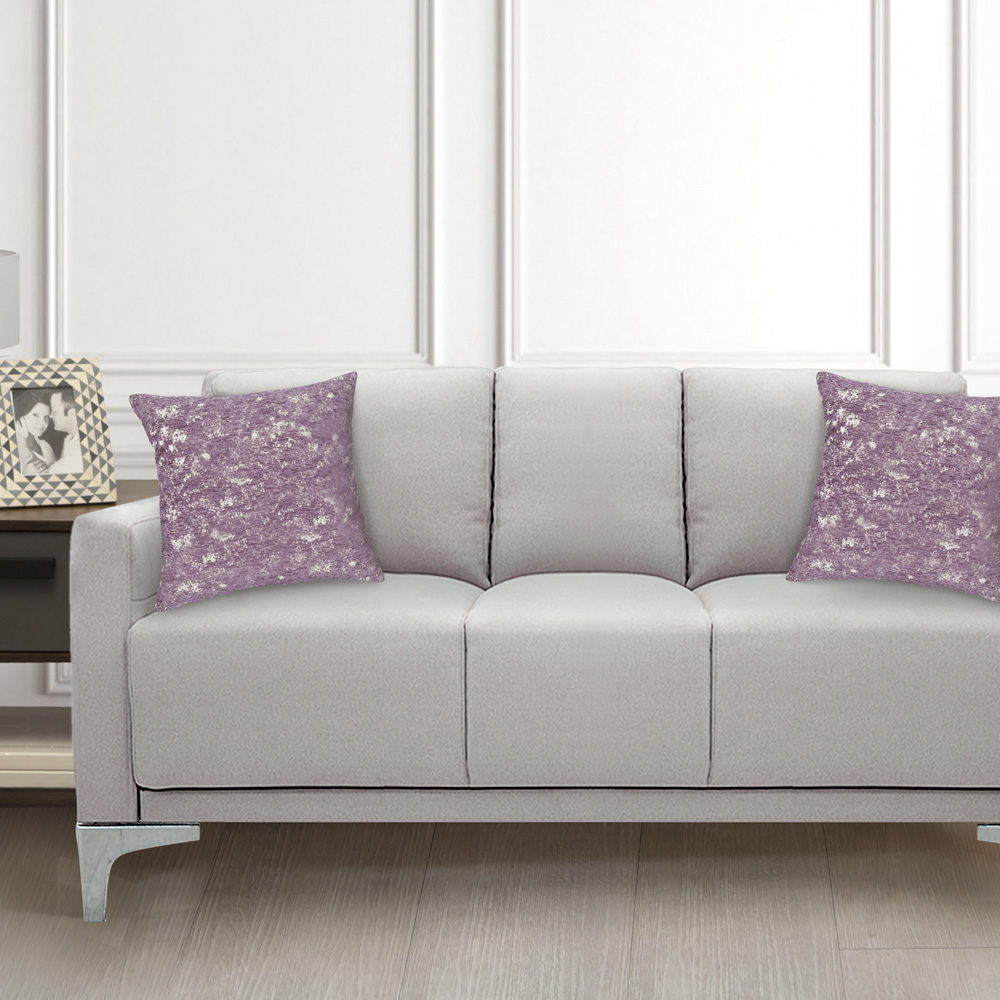Foto 3 pulgar | Cojines Decorativos Elefantito Hogar Color Ivy Violeta 45 X 45 Tela Jacquard