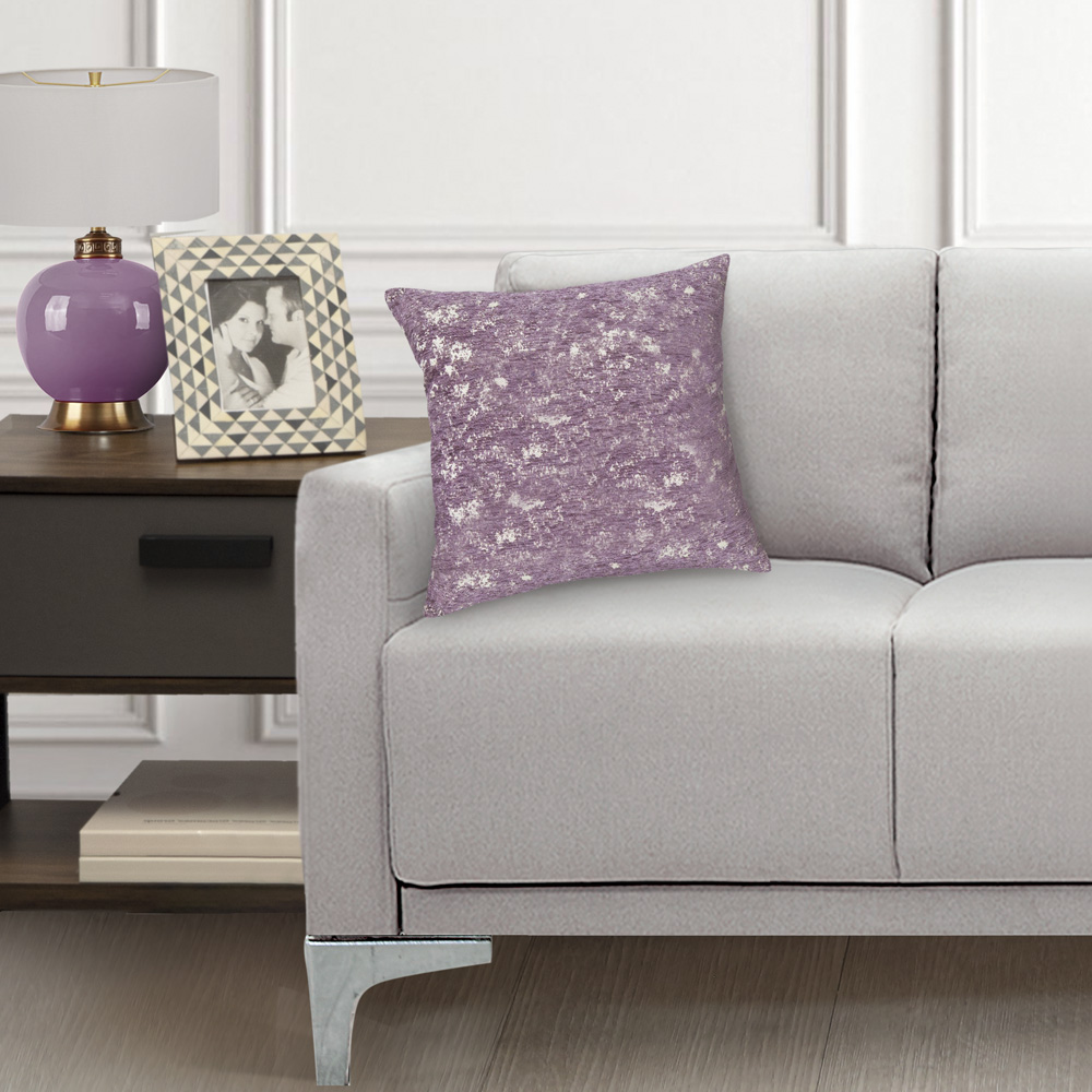 Foto 4 pulgar | Cojines Decorativos Elefantito Hogar Color Ivy Violeta 45 X 45 Tela Jacquard