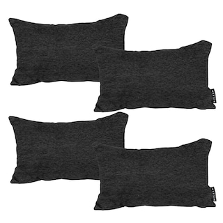 Foto 1 | Set De 4 Cojines Riñoneras Decorativas Dicasa Delta Negro
