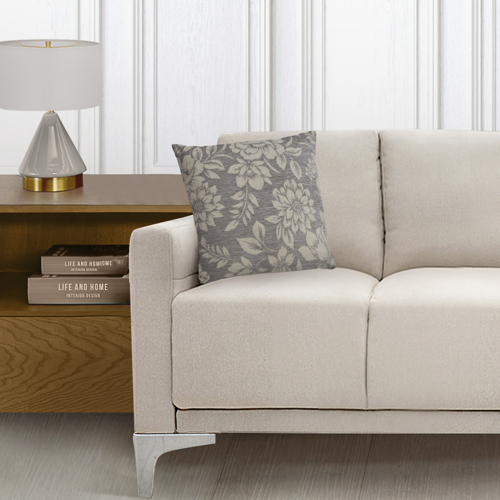 Foto 4 pulgar | Cojines Decorativos Elefantito Hogar Color Lila Silver 45 X 45 Tela Jacquard