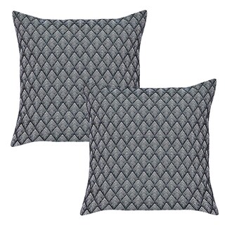 Foto 1 | Cojines Decorativos Elefantito Hogar Grafito Color Gris 45 X 45 Tela Jacquard