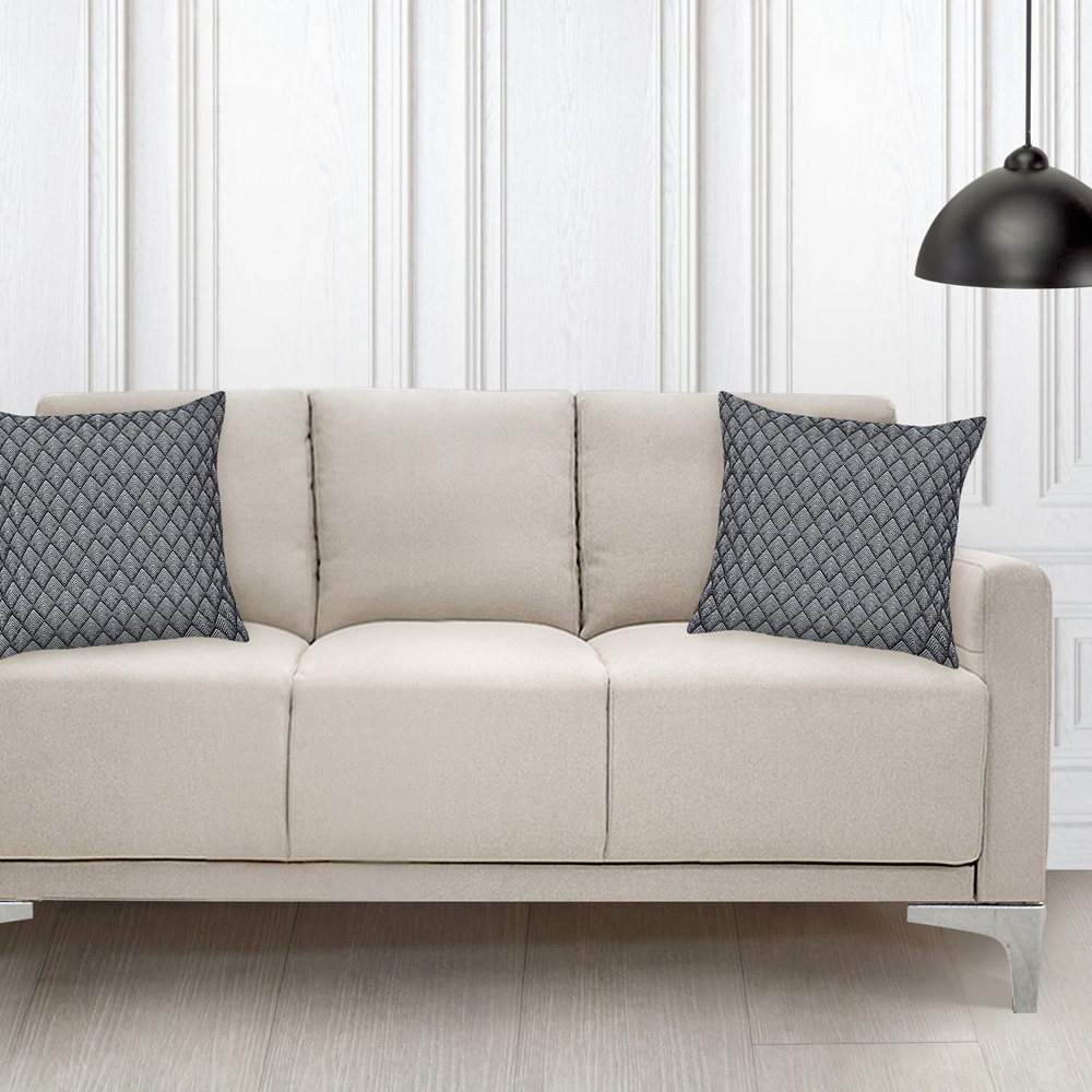 Foto 2 | Cojines Decorativos Elefantito Hogar Grafito Color Gris 45 X 45 Tela Jacquard