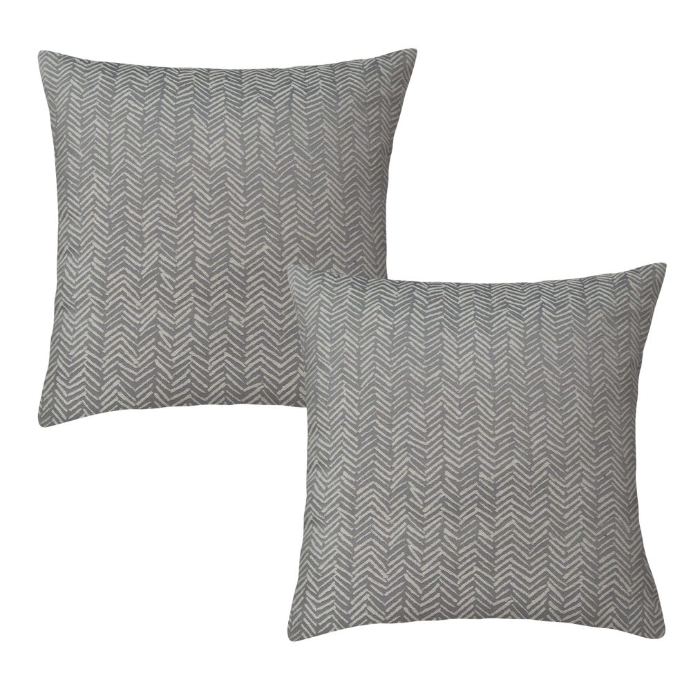 Cojines Decorativos Elefantito Hogar Samara Color Plata 45 X 45 Tela Jacquard