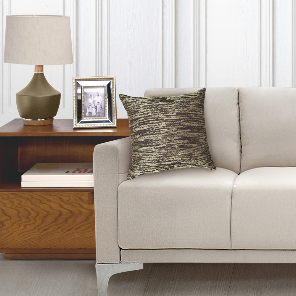 Foto 4 pulgar | Cojines Decorativos Elefantito Hogar Belebey  Color Café 45 X 45 Tela Jacquard