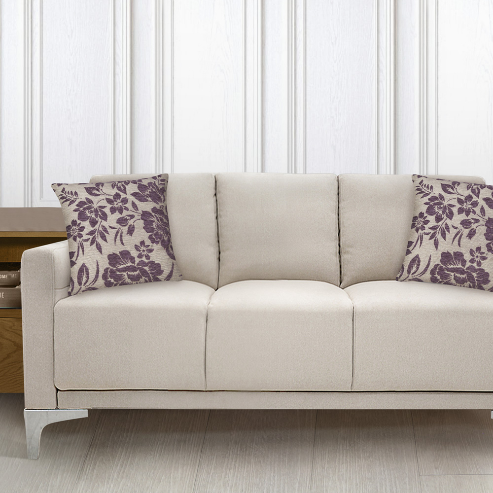Foto 3 pulgar | Cojines Decorativos Elefantito Hogar Color Lila Violeta 45 X 45 Tela Jacquard