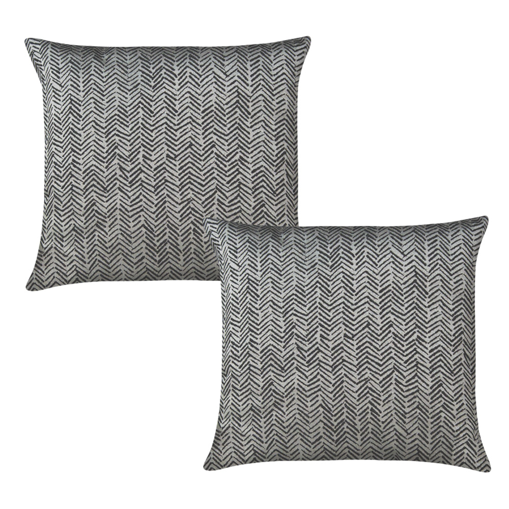 Cojines Decorativos Elefantito Hogar Samara Color Negro 45 X 45 Tela Jacquard