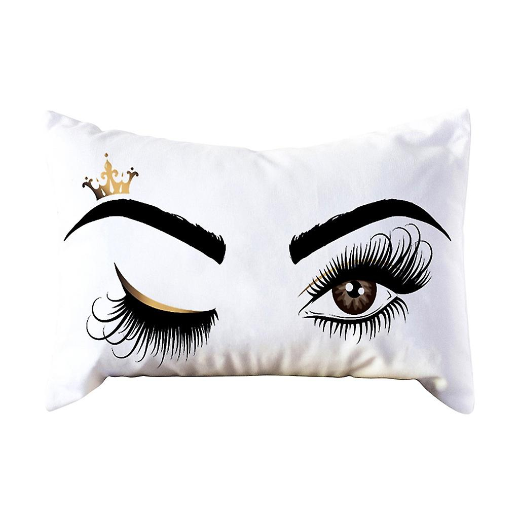 Foto 2 pulgar | Funda De Cojín Huoguo Eyelash Out Soft Velvet 30 X 50 Cm  Color Rosa - Venta Internacional.