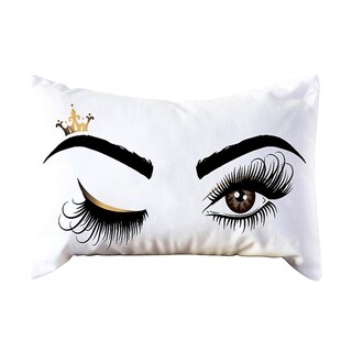 Foto 1 | Funda De Cojín Huoguo Eyelash Out Soft Velvet 30 X 50 Cm Color Rosa - Venta Internacional.