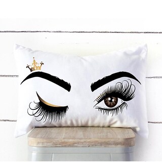 Foto 2 | Funda De Cojín Huoguo Eyelash Out Soft Velvet 30 X 50 Cm Color Rosa - Venta Internacional.