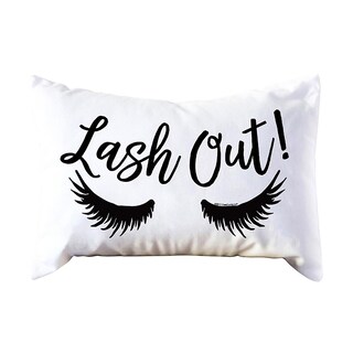 Foto 1 | Funda De Cojín Huoguo Eyelash Out Soft Velvet 30 X 50 Cm Color Rosa - Venta Internacional.