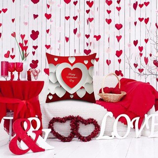 Foto 1 | Almohada Huoguo De Piel De Melocotón Para El Día De San Valentín 45 Cm X 45 Cm - Venta Internacional.