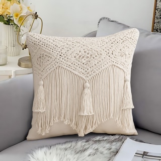 Foto 3 | Set De 2 Fundas Para Cojín Boho Beige Ilios Innova Hechas A Mano Diseño Artesanal Para Sala O Dormitorio