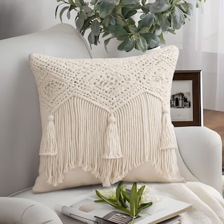 Foto 4 | Set De 2 Fundas Para Cojín Boho Beige Ilios Innova Hechas A Mano Diseño Artesanal Para Sala O Dormitorio