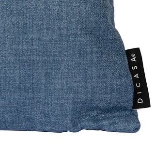 Foto 7 | Set De 3 Cojines Dicasa Delta Zita Color Azul Denim(1 Rectangular Y 2 Cuadrados Grandes)
