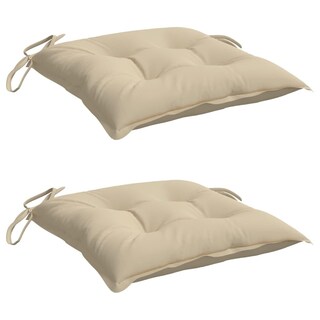 Foto 4 | Cojines Para Silla Vidaxl Outdoor 2 Unidades Color Beige 50 X 50 X 7 Cm Oxford - Venta Internacional.