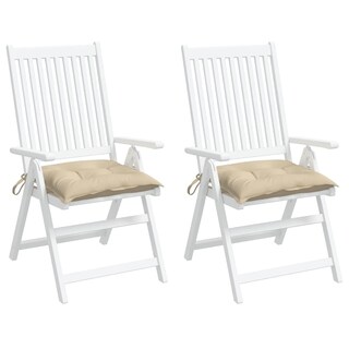 Foto 5 | Cojines Para Silla Vidaxl Outdoor 2 Unidades Color Beige 50 X 50 X 7 Cm Oxford - Venta Internacional.