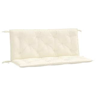 Foto 1 | Cojines De Banco Vidaxl Para Interiores Y Exteriores 2 Unidades Color Blanco Crema - Venta Internacional.