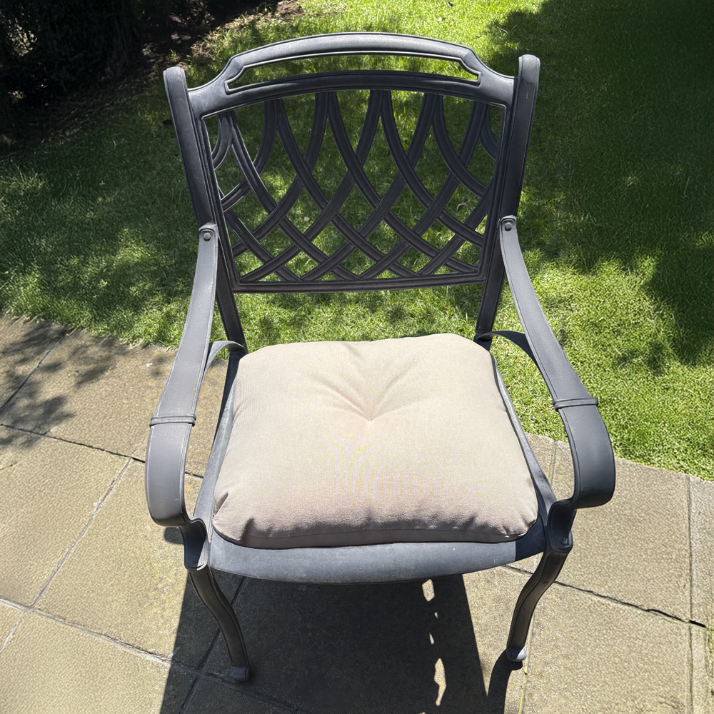 Foto 5 pulgar | Juego De 4 Cojines Para Silla Elefantito Hogar  Color Gris Con Cintas Para Sujetarse  Cómodos Y Fáciles De Utilizar