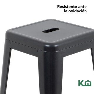 Foto 5 | Banco Alto Tolix KingsHouse 300640 color Gris de Metal para Comedor
