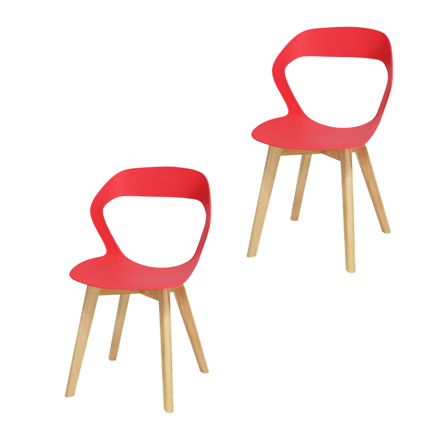Set de Sillas Mundo In Moura Rojas para Comedor 2 Sillas